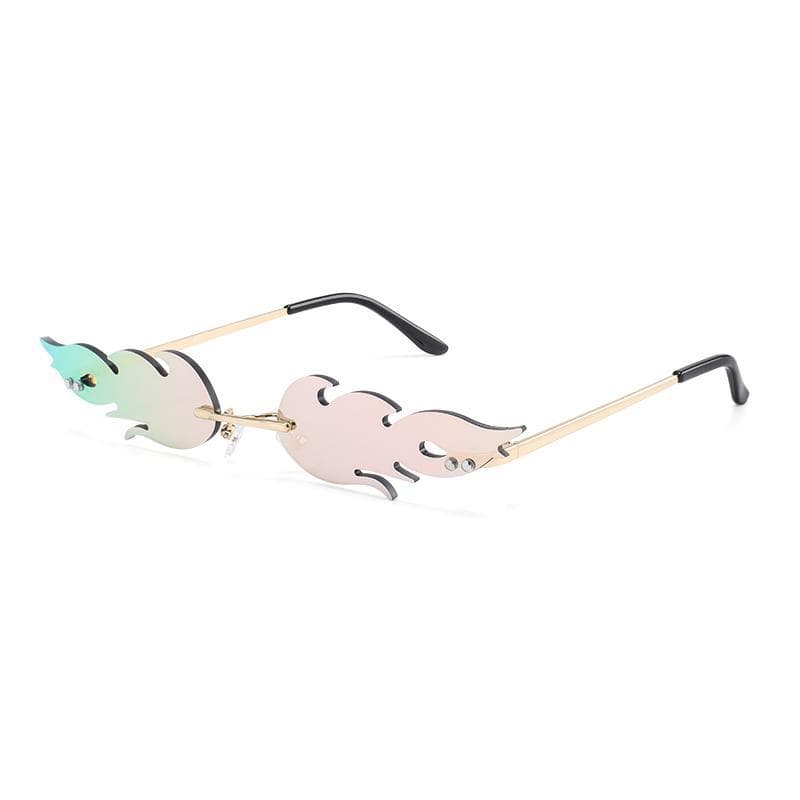 Lunettes de Soleil Flammes roses | Steampunk Store