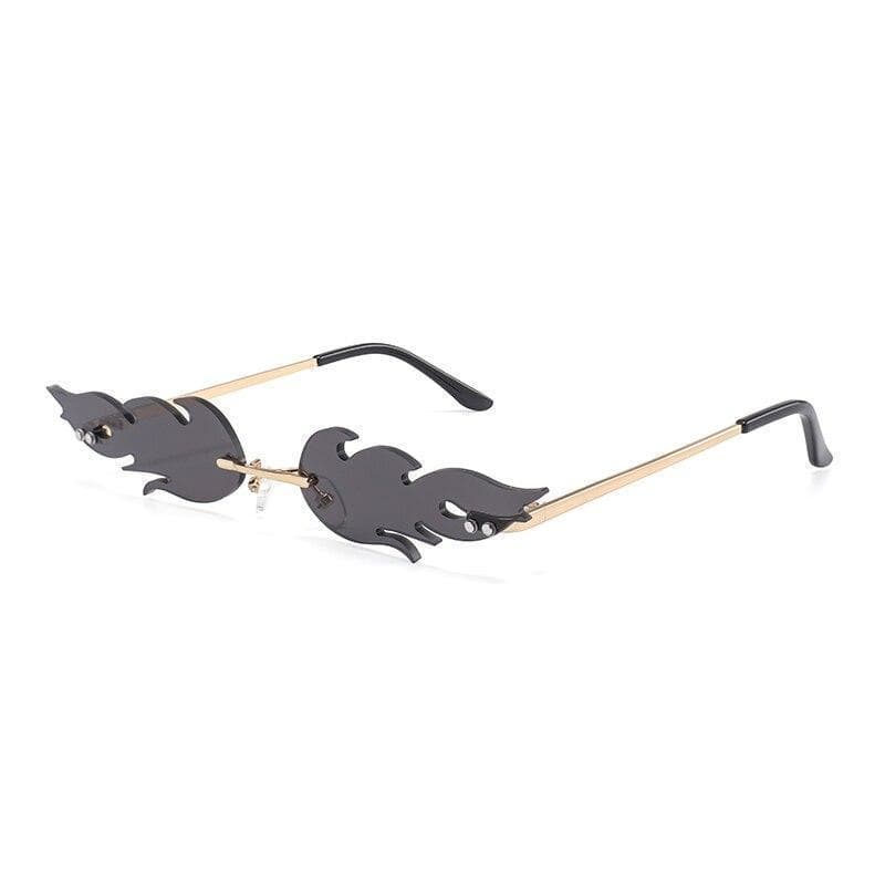 Lunettes de Soleil Flammes grises | Steampunk Store