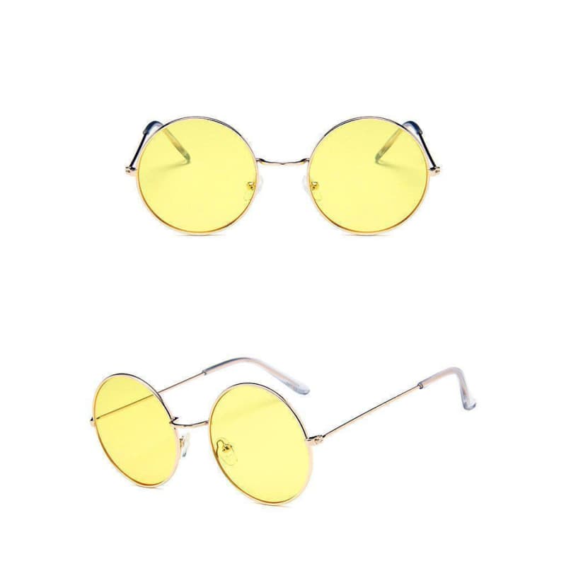 Lunettes de soleil panorama vintage jaune