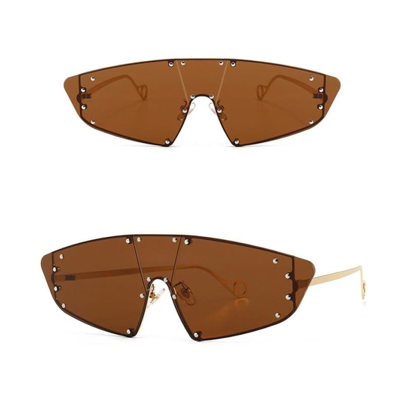 Lunettes De Soleil Visière marron