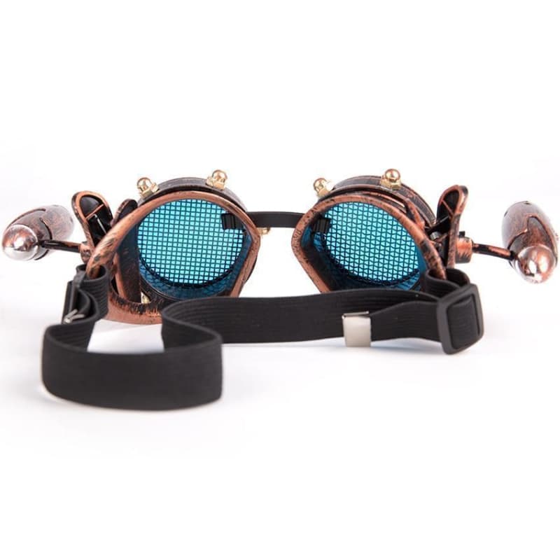 Lunettes Capitaine Nemo couleur cuivre vue arrière - Steampunk Store