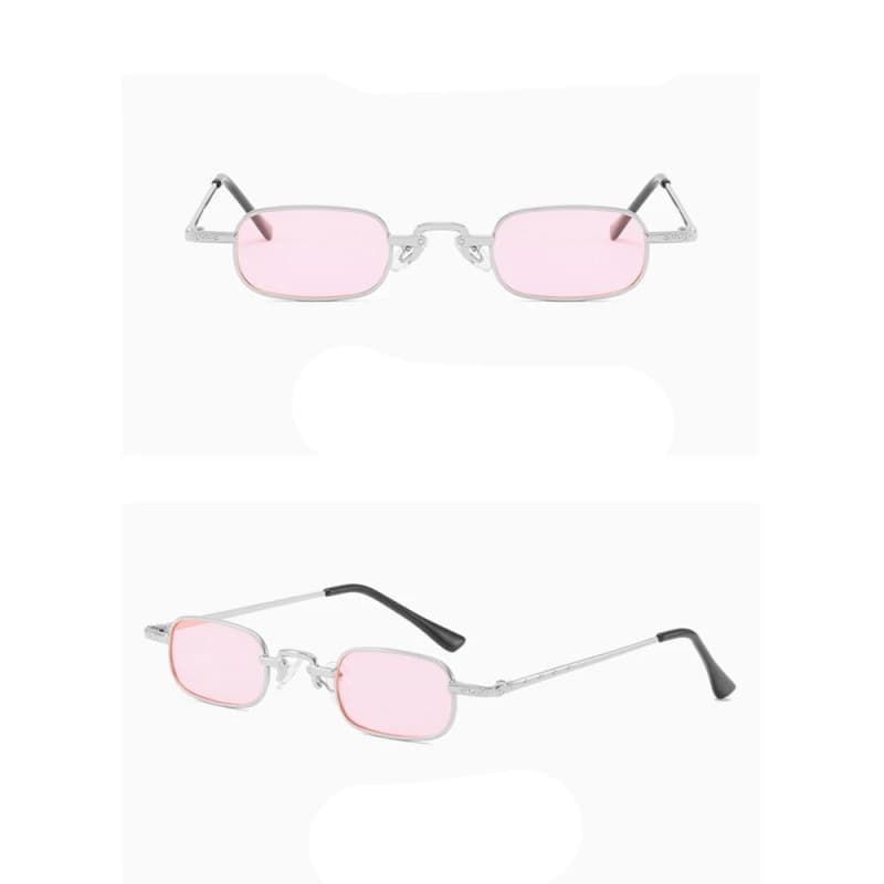 Lunettes Ovales pour Femme rose 2 vues | Steampunk Store