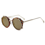 Lunettes Rondes Homme Style marron | Steampunk Store