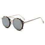 Lunettes Rondes Homme Style Argent | Steampunk Store