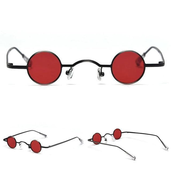 Lunettes Rondes Steampunk rouge | Steampunk Store