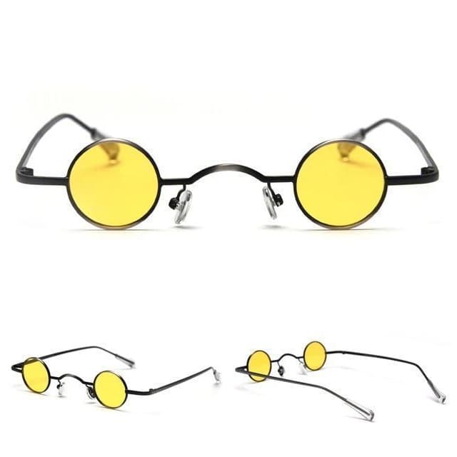 Lunettes Rondes Steampunk jaune | Steampunk Store