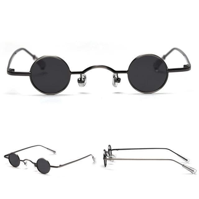 Lunettes Rondes Steampunk grises | Steampunk Store