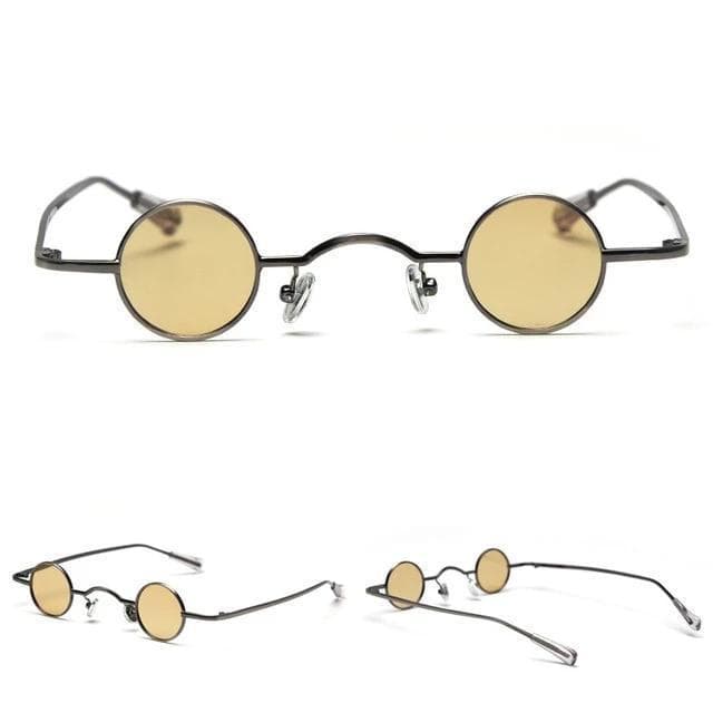 Lunettes Rondes Steampunk miel | Steampunk Store