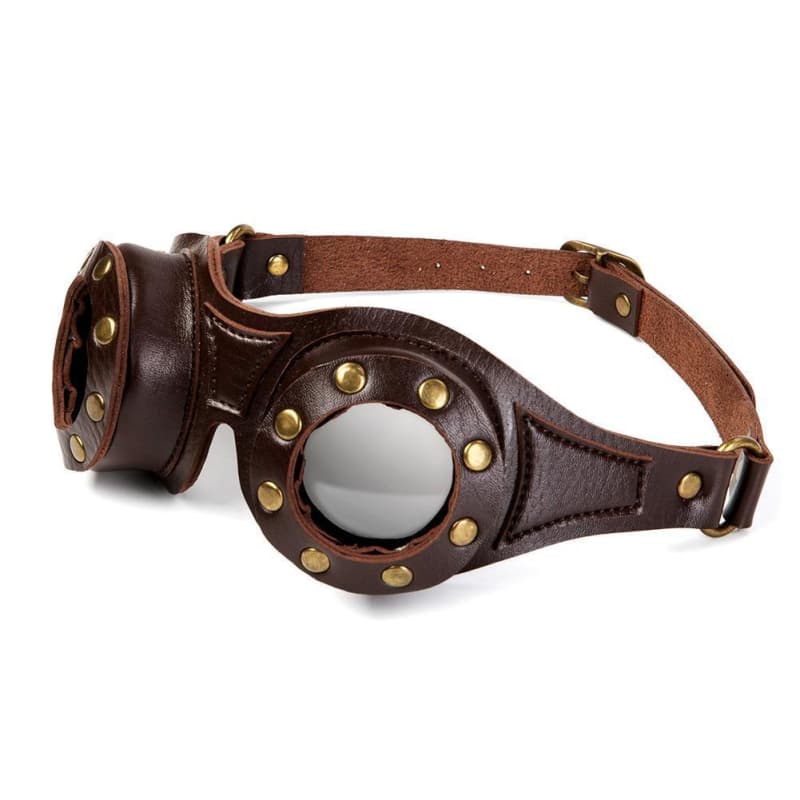 Lunettes Steampunk Cuir riveté