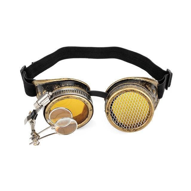 Lunettes Steampunk Plastique jaunes | Steampunk Store