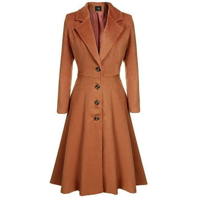 Manteau Retro Femme marron | Steampunk Store