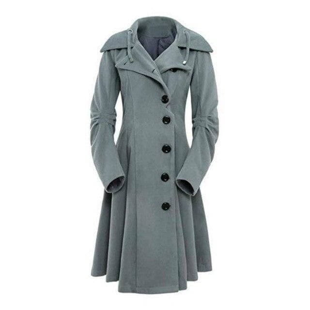 Manteau Victorien Femme gris | Steampunk Store