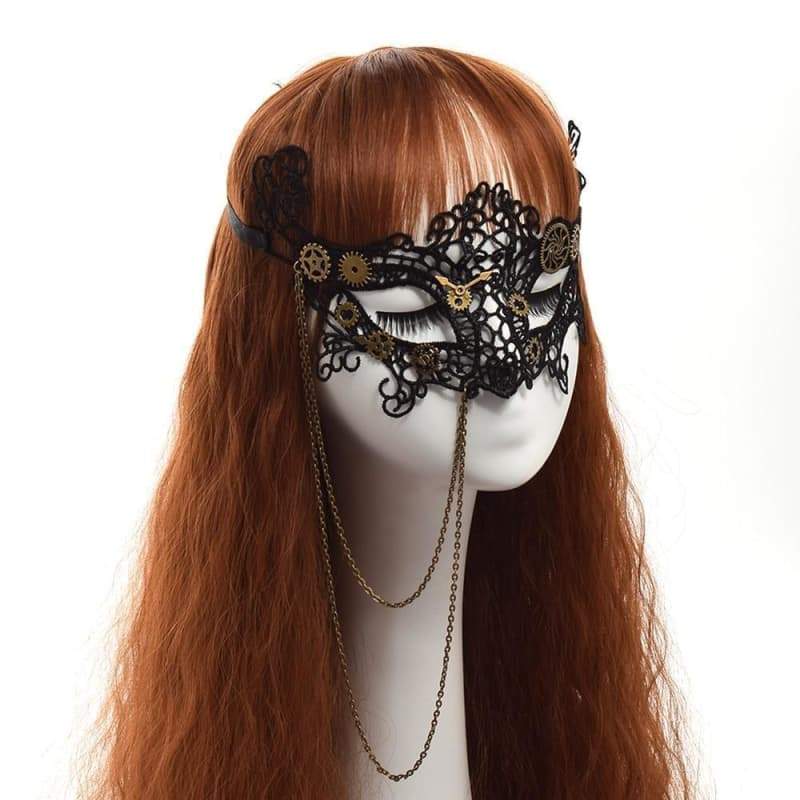 Masque Loup Steampunk sur mannequin | Steampunk Store