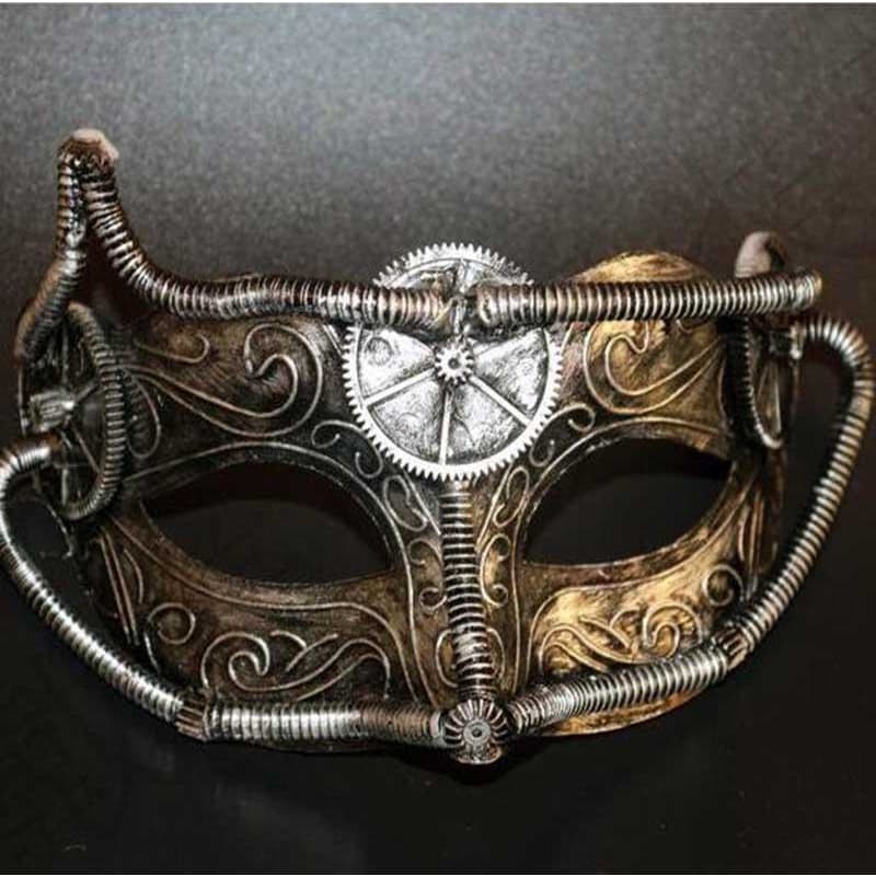 Masque Steampunk Vénitien de face | Steampunk Store