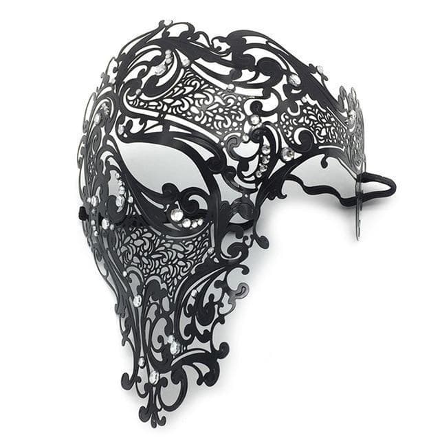 Masque Venitien Demi Visage Sombre | Steampunk Store