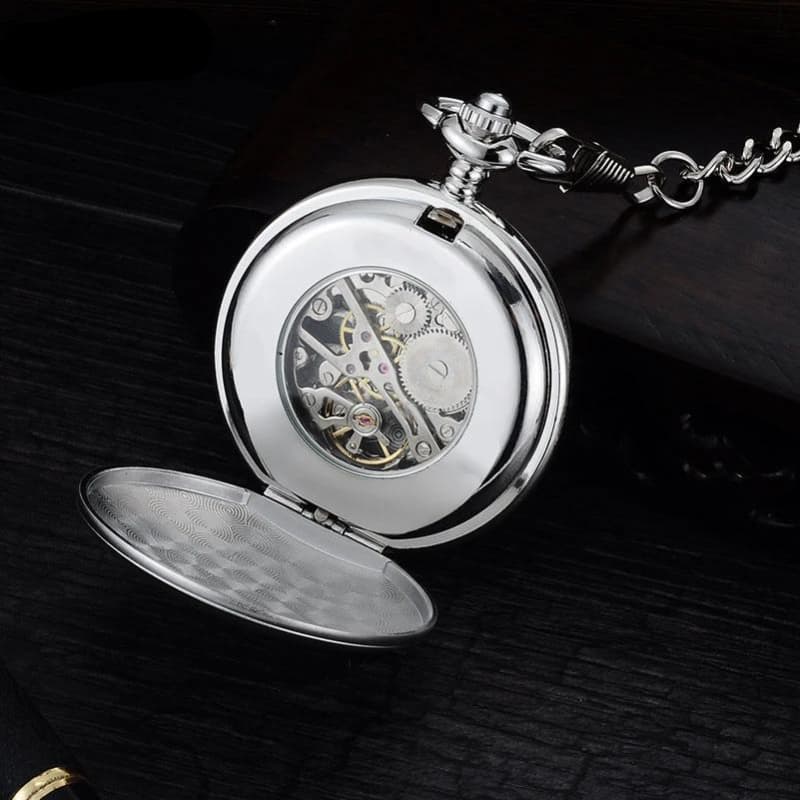 Montre à Clapet, arrière ouvert | Steampunk Store