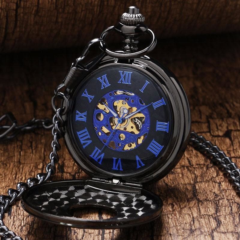 Montre à gousset Ancienne ouverte en présentation-Steampunk Store