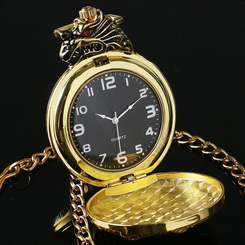 Montre a Gousset Dragon ouverte | Steampunk Store