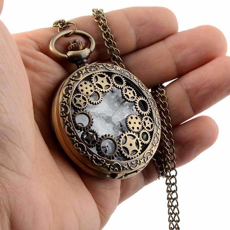 montre à gousset engrenage - Steampunk Store dans la main 