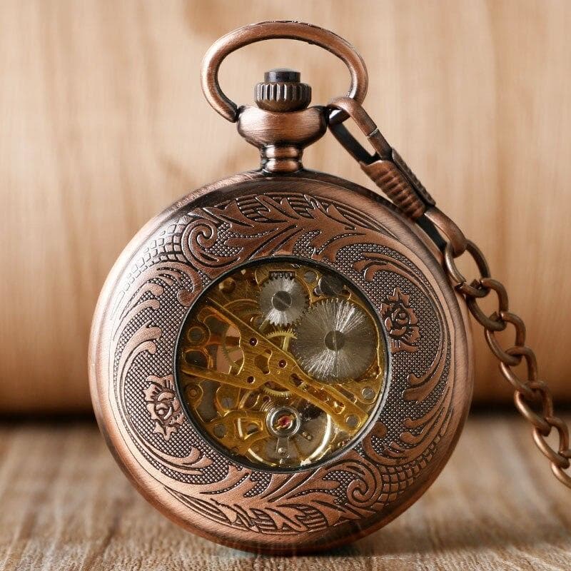 Montre A Gousset Belle Epoque vue arrière | Steampunk Store