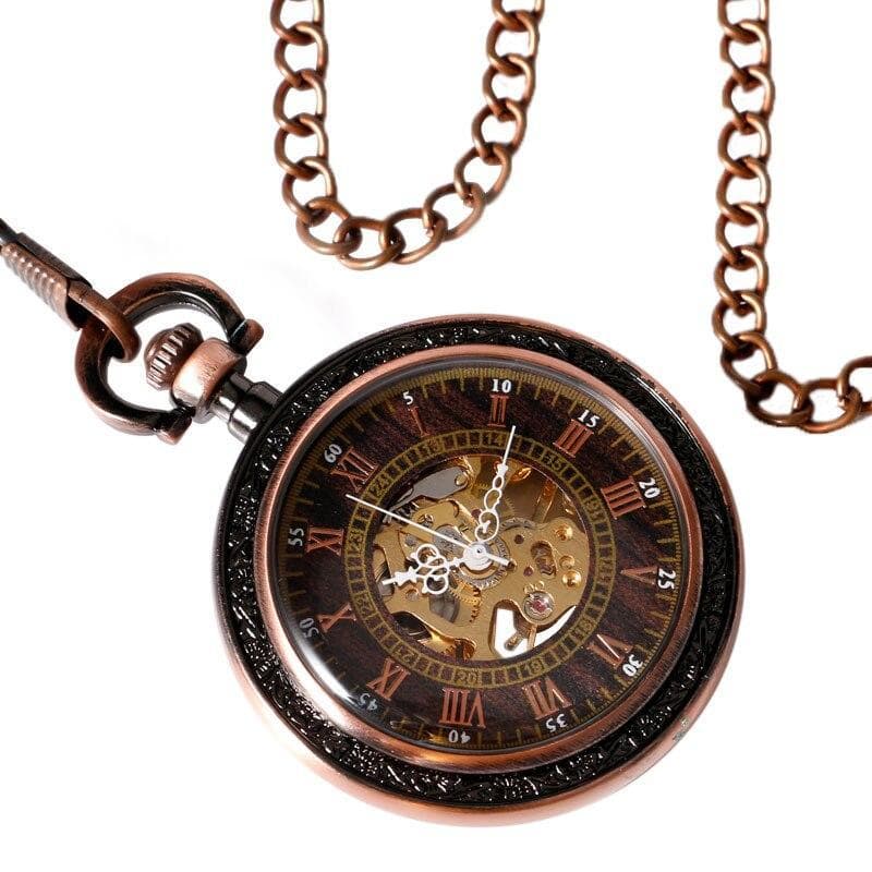 Montre a Gousset Mecanisme Apparent Philéas Fogg | Steampunk Store