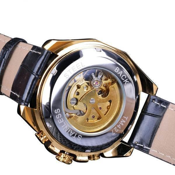 montre bracelet automatique alpha arriere - Steampunk store