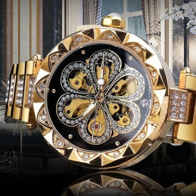 Montre Automatique Femme Squelette cadran