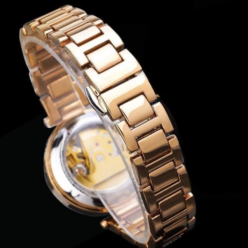 Montre Automatique Femme Squelette vue bracelet