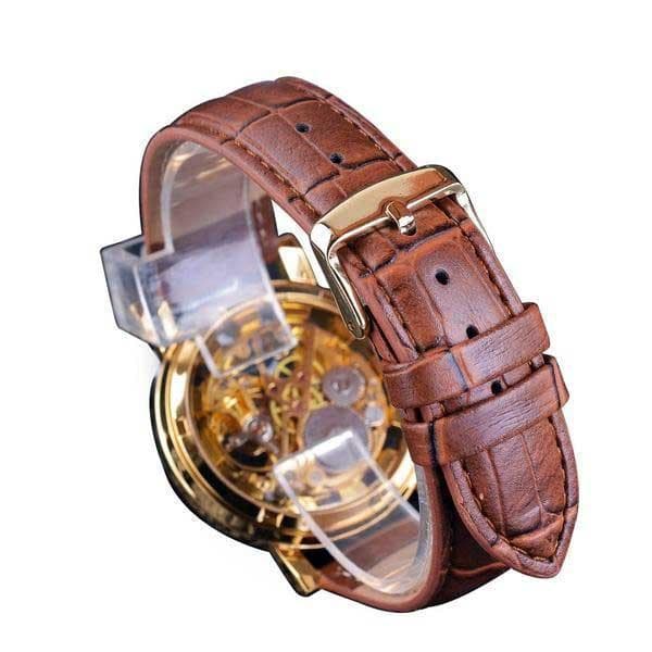 montre automatique squelette vue bracelet