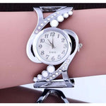 Montre bracelet Néo Victorienne blanche - Steampunk Store au poignée