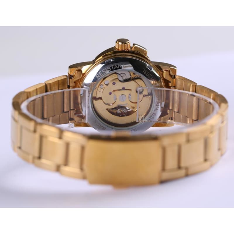 Montre Femme Squelette Mecanique vue bracelet - steampunk store