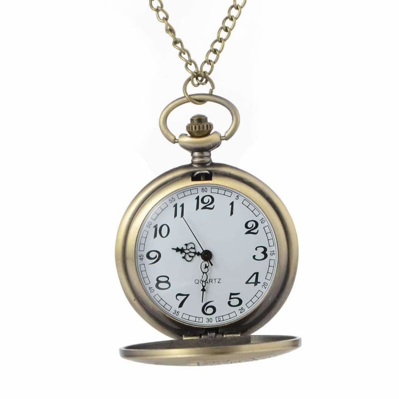 Montre De Poche Quartz Chaîne Laiton - Style Steampunk Victorien Pour Cosplay - Occasion, Unisexe