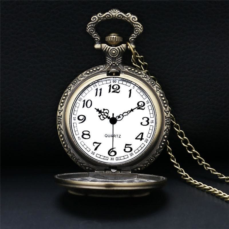 Montre Gousset Hibou ouverte - Steampunk Store