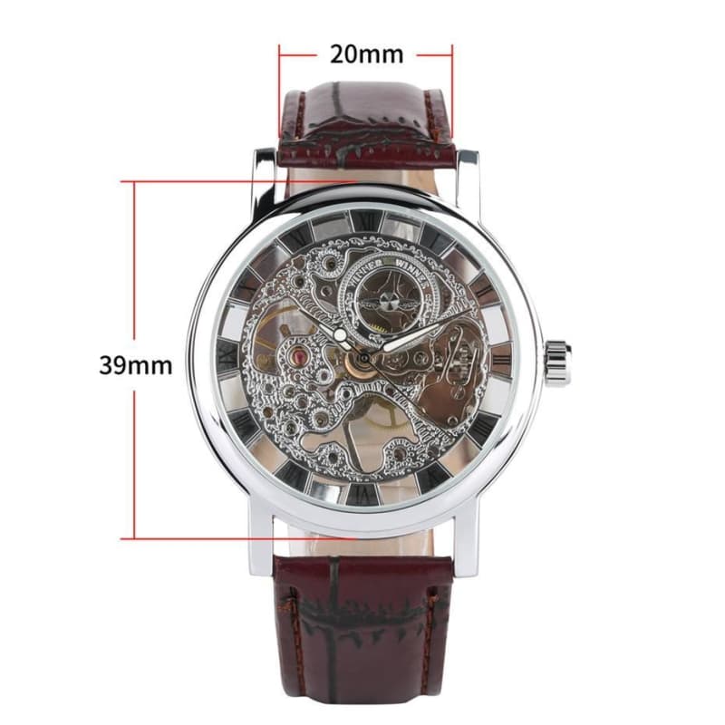 Montre Homme Squelette Apparent dimension