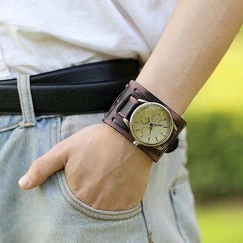 Montre Homme Vintage Bracelet Cuir au poignet | Steampunk Store