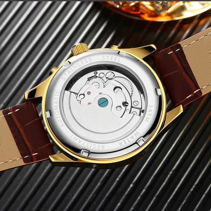 Montre Mécanique Homme fond transparent | Steampunk Store