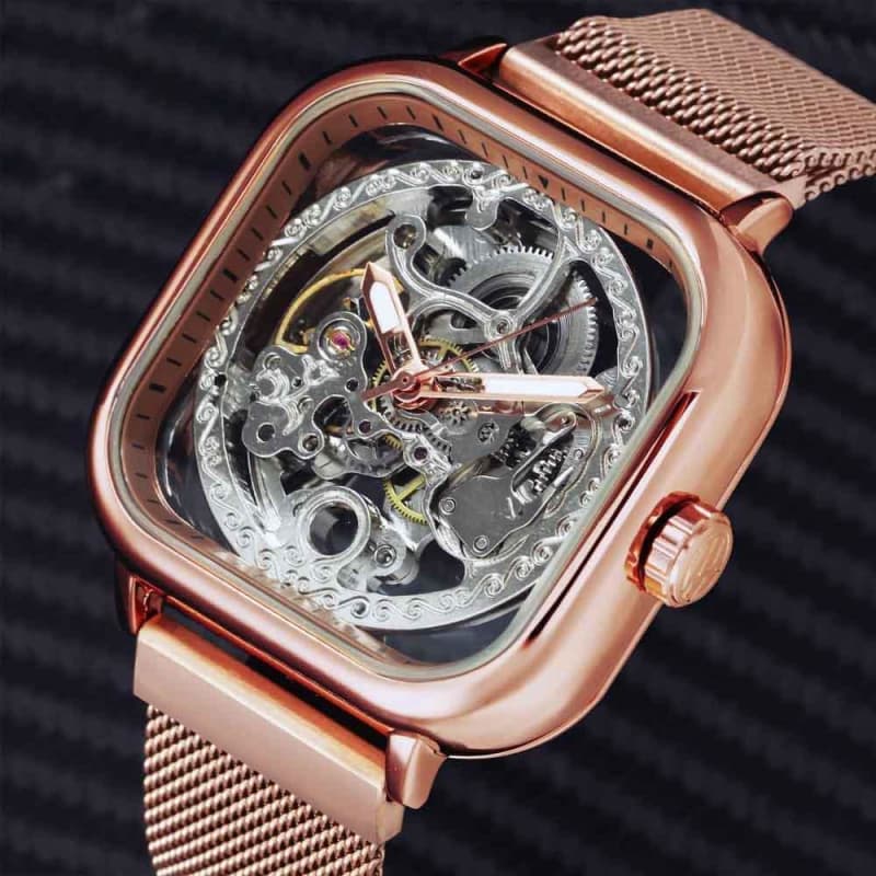 Montre avec best sale mécanisme apparent femme