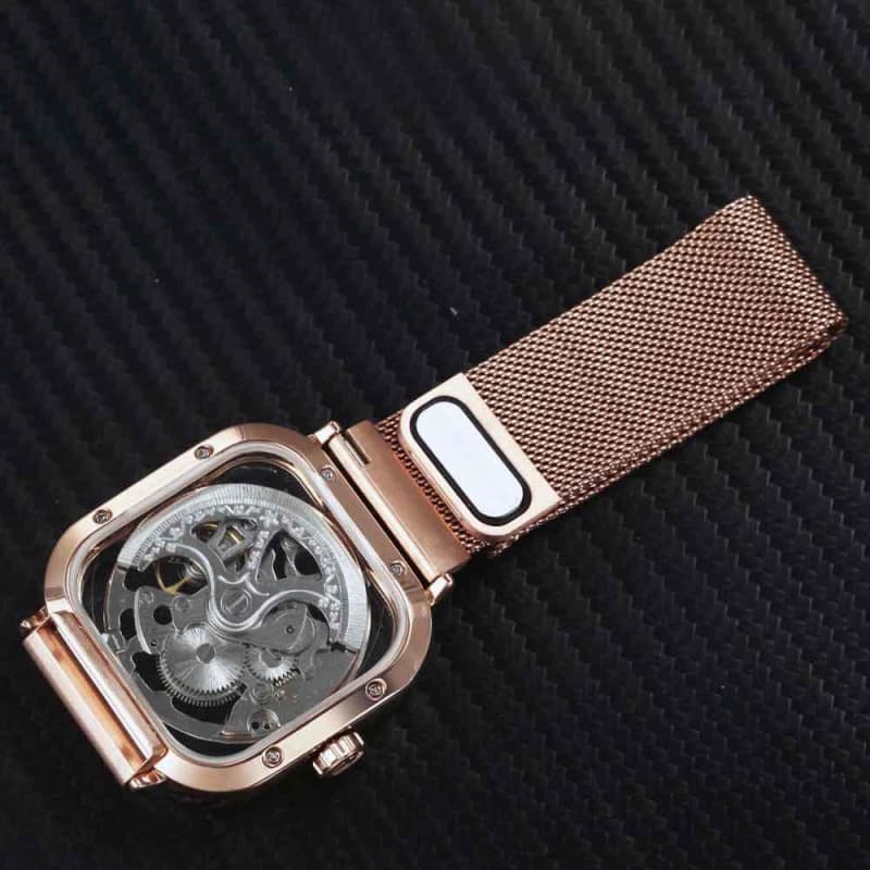 Montre mécanisme apparent femme hot sale