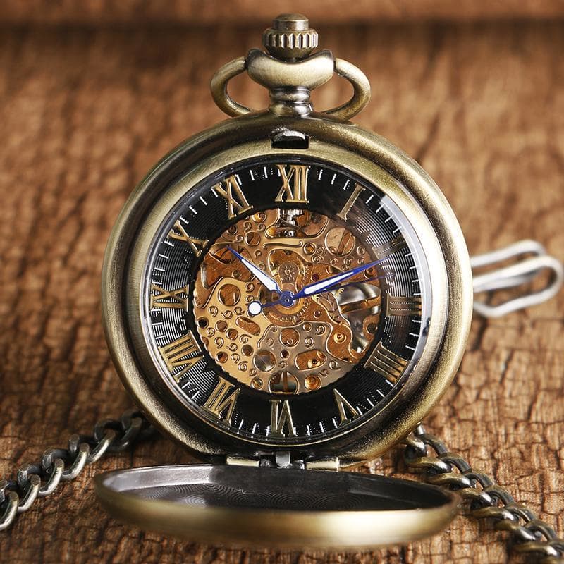 Montre a gousset Phoenix vue cadran | Steampunk Store