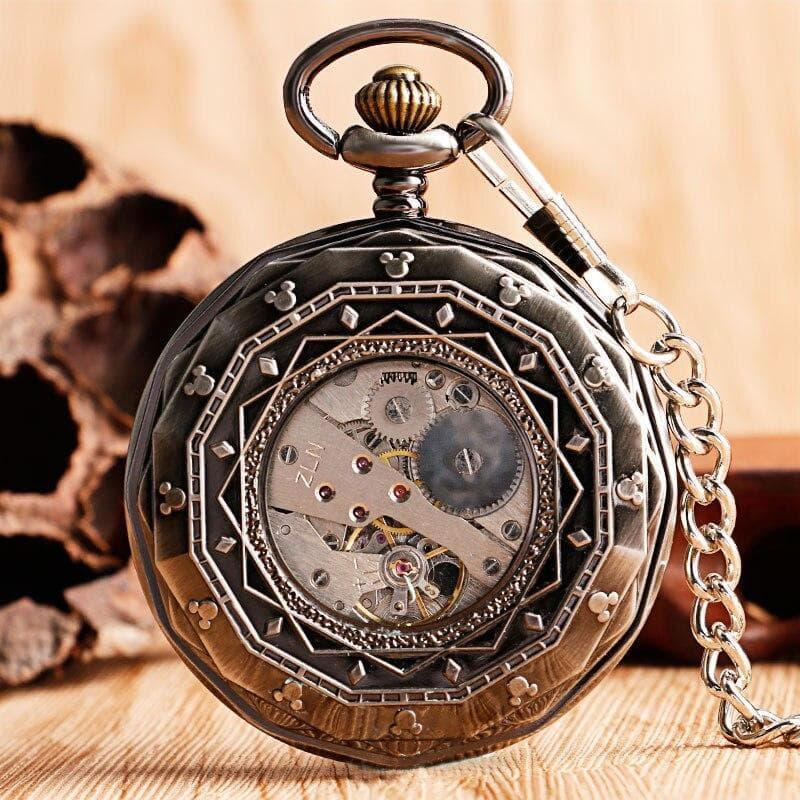 Montre Poche Homme mécanisme apparent | Steampunk Store