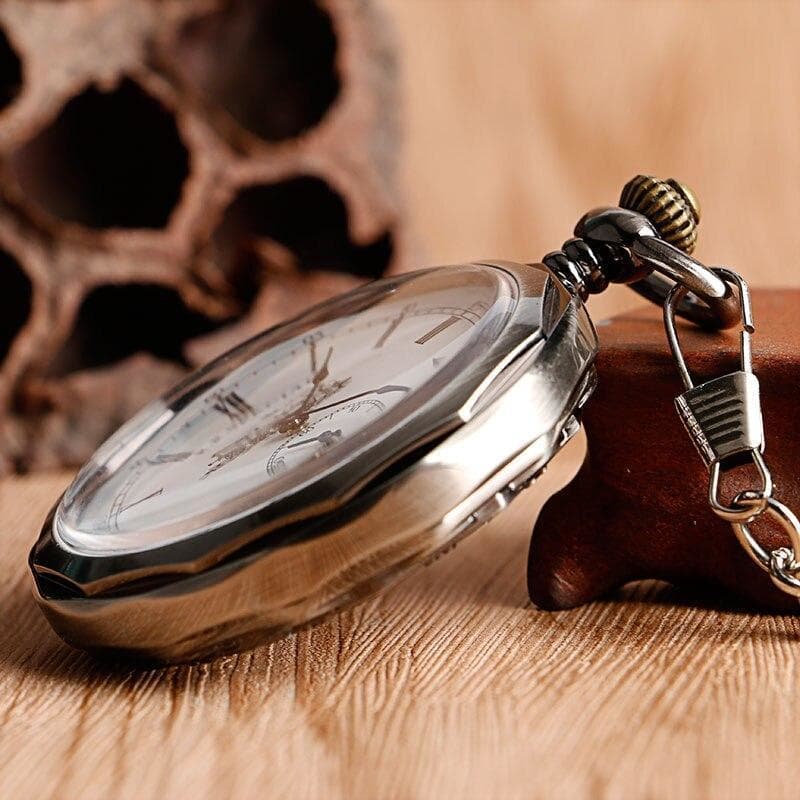 Montre Poche Homme de coté | Steampunk Store