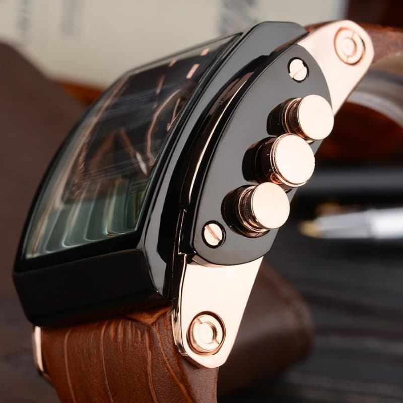 Montre Retro Homme de profil | Steampunk Store