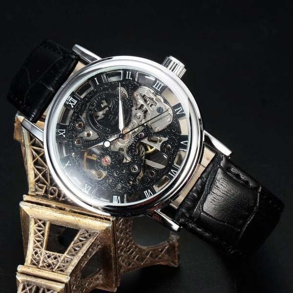 montre bracelet skeleton dream, présentation modèle argent