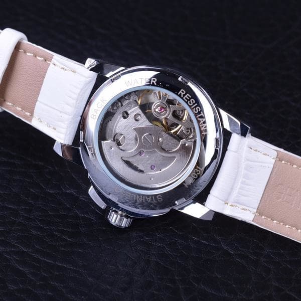 Montre Squelette Femme Blanche arriere-steampunk store