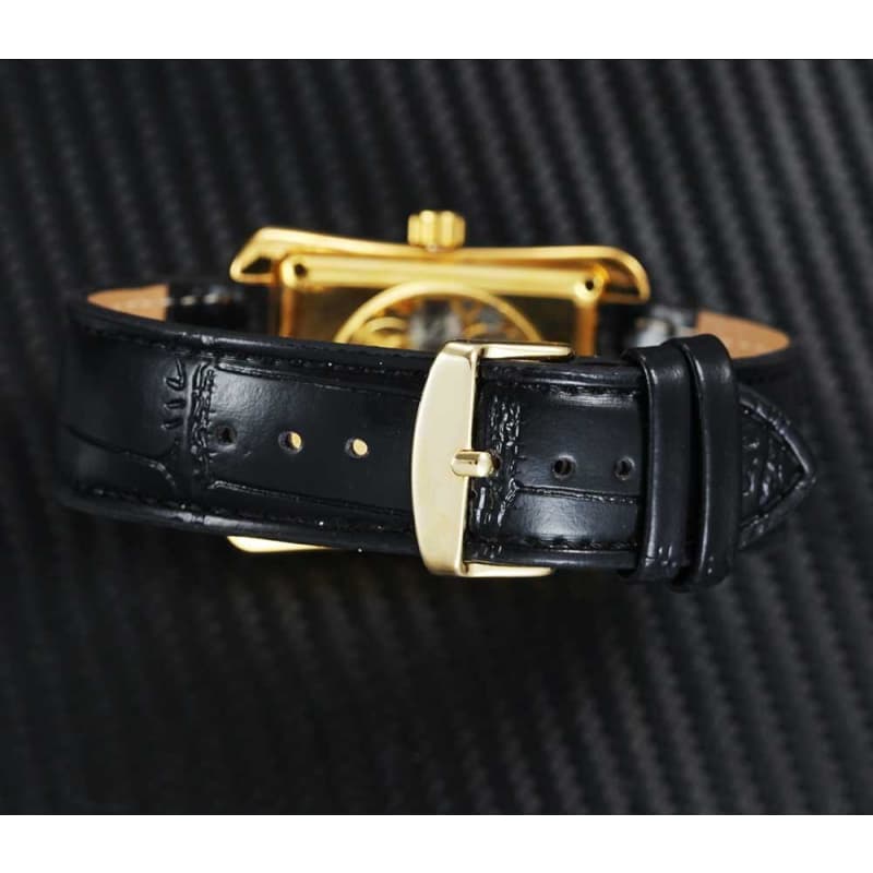 Montre Squelette Femme Rectangulaire vue bracelet- steampunk store