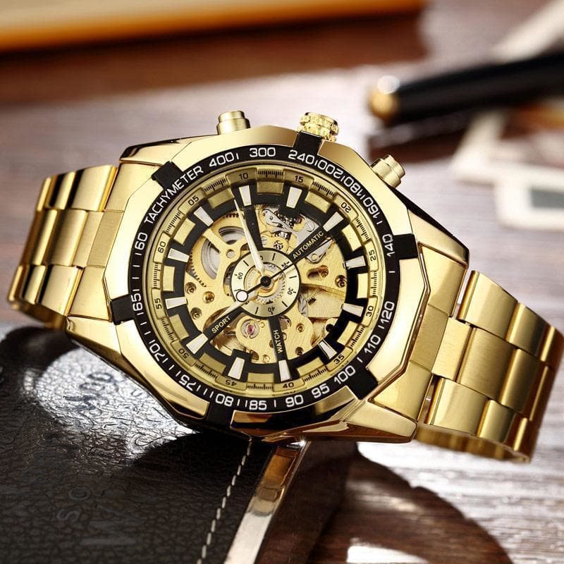 Montre plaqué best sale or homme