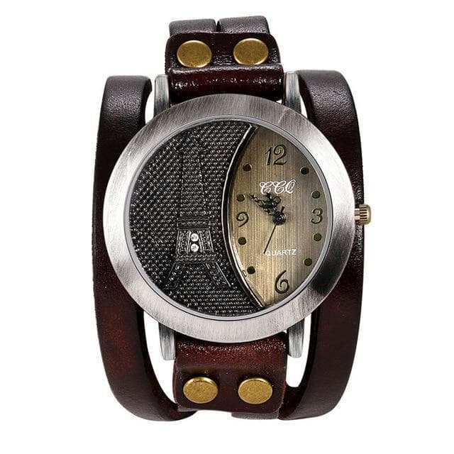 Montre Vintage Paris Marron | Steampunk Store