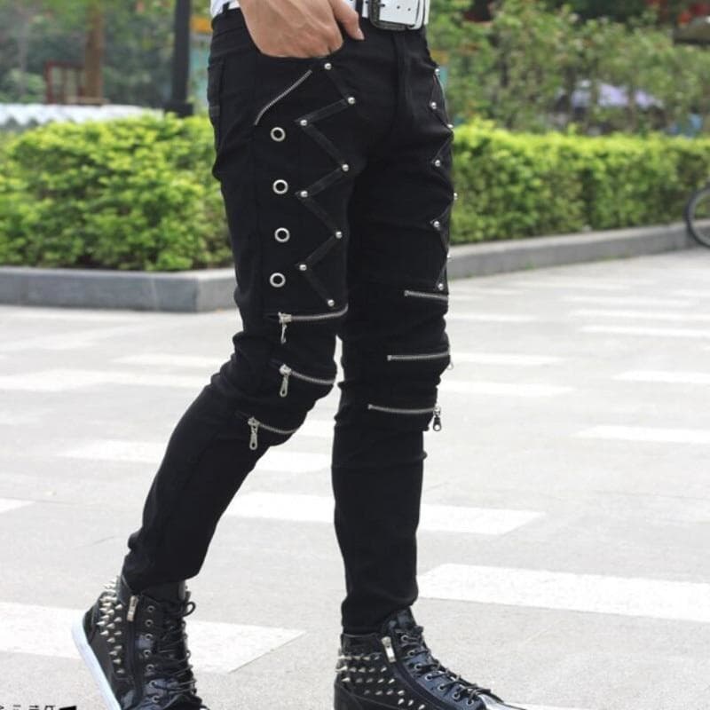 Pantalon Punk Homme profil | Steampunk Store