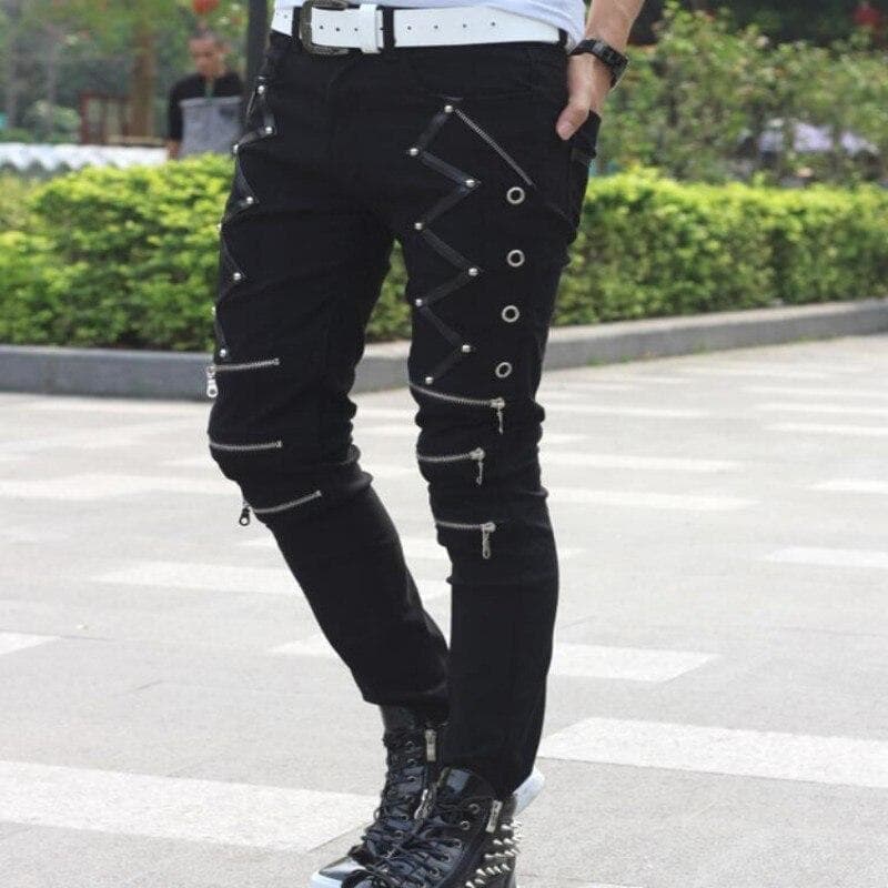 Pantalon Punk Alan Vega | Steampunk Store