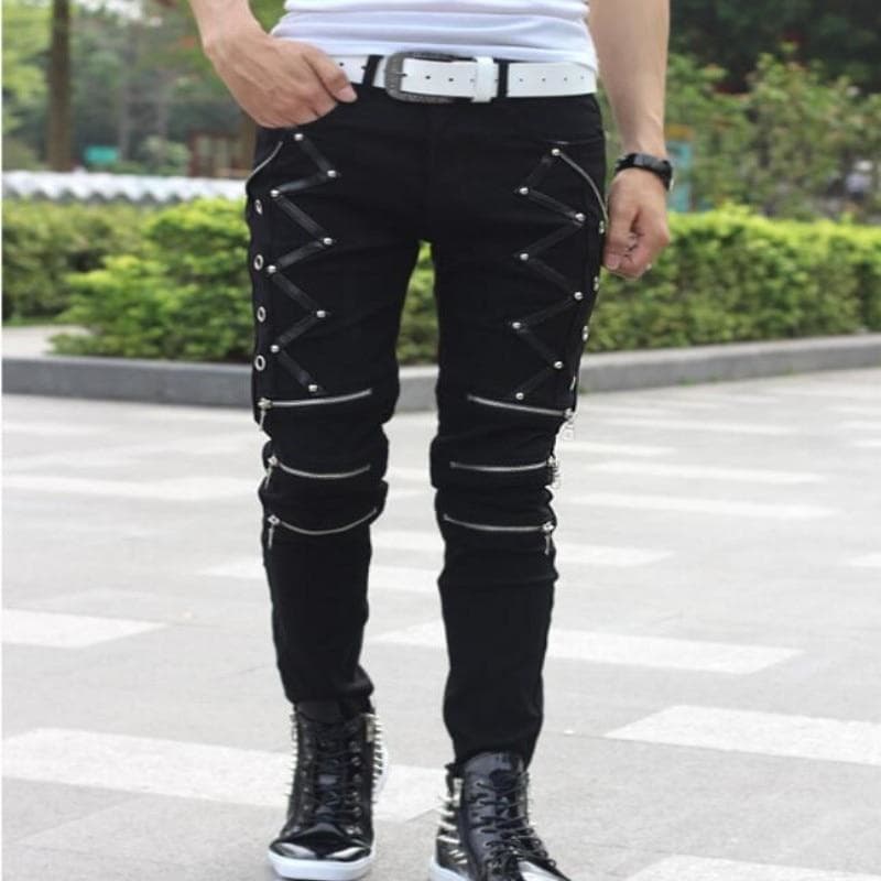 Pantalon Punk Homme de face | Steampunk Store